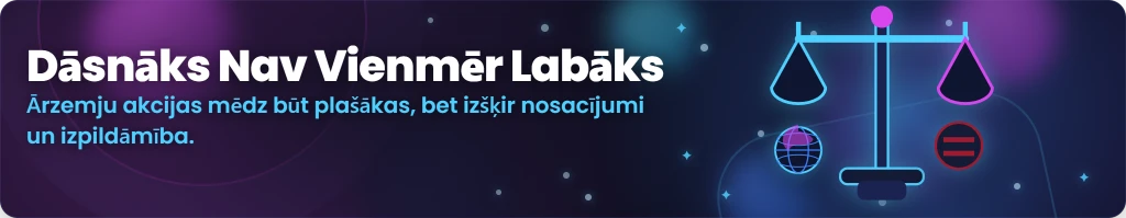 Ārzemju kazino bonusi pret Latvijas