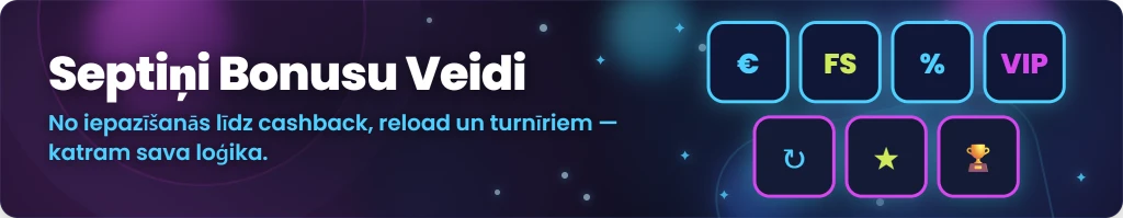 Kazino bonusu veidi spēlētājiem